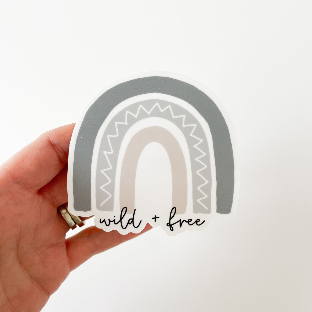 Wild + Free Sticker