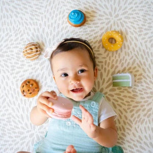 Cookie Natural Rubber Teether & Rattle