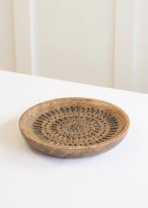 Bali Carved Serving Plate Large