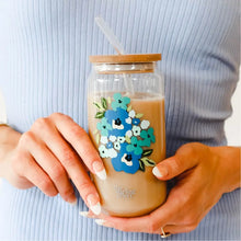 Load image into Gallery viewer, Floral Glass Drinkware
