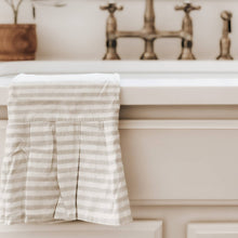 Load image into Gallery viewer, Stripped Tea Towel w/ Ruffle
