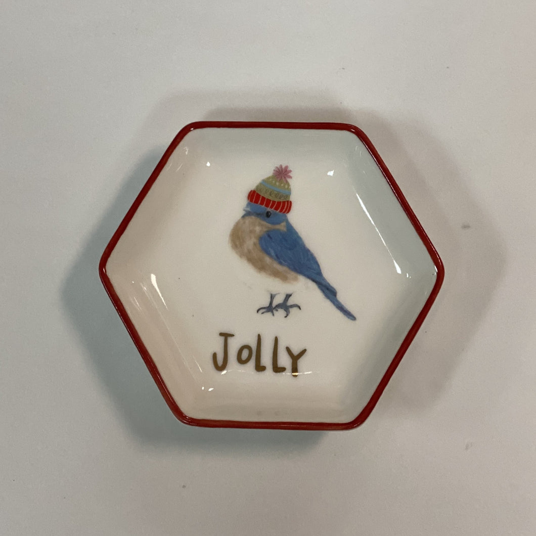 COOP Christmas Hexagon Dish With Holiday Image
