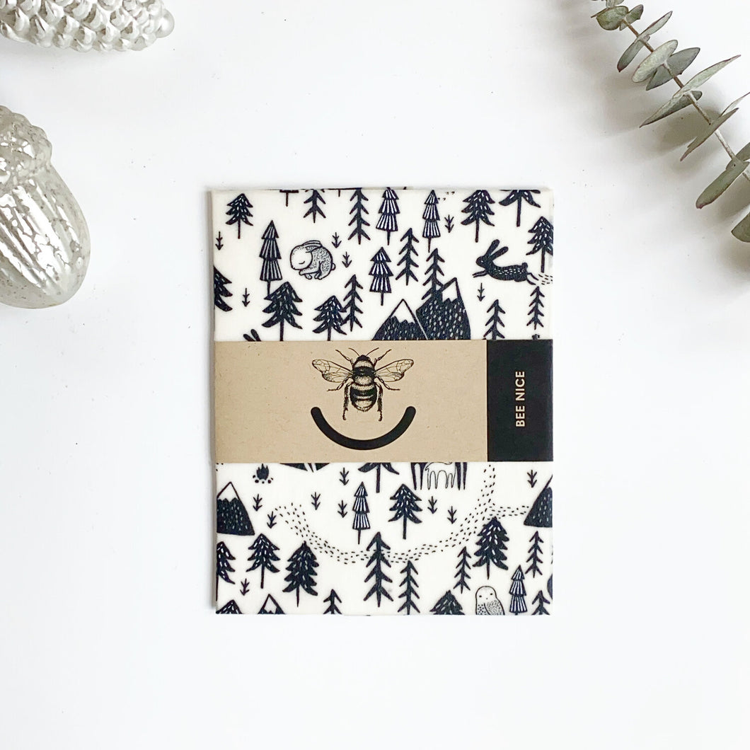 Nordic Holiday - Beeswax Wrap Large