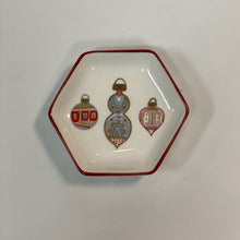 Load image into Gallery viewer, COOP Christmas Hexagon Dish With Holiday Image
