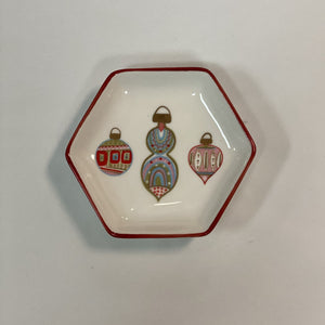COOP Christmas Hexagon Dish With Holiday Image