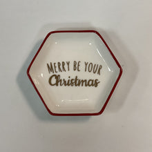 Load image into Gallery viewer, COOP Christmas Hexagon Dish With Holiday Image
