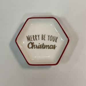 COOP Christmas Hexagon Dish With Holiday Image