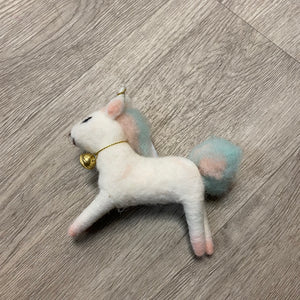 OP2 Felt Flying Unicorn Ornament