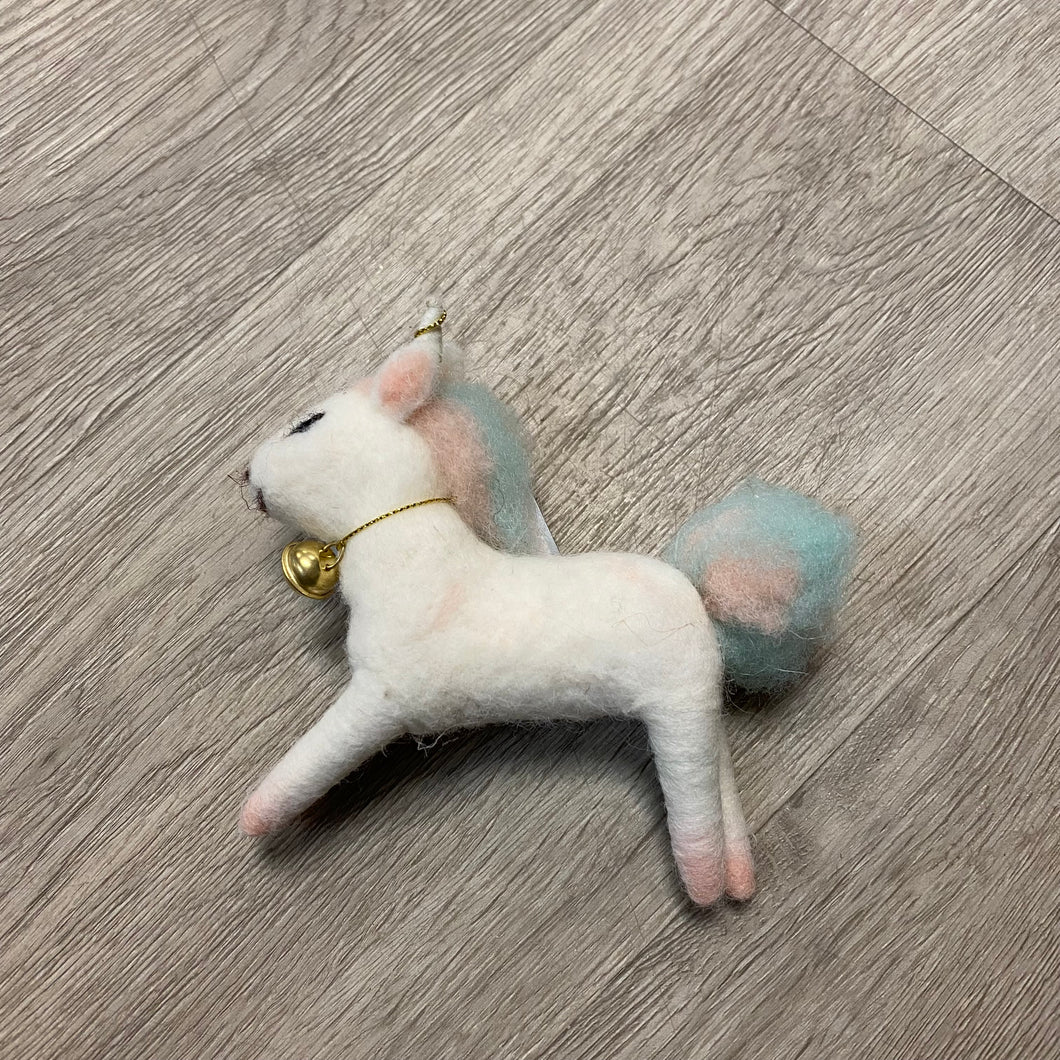 OP2 Felt Flying Unicorn Ornament