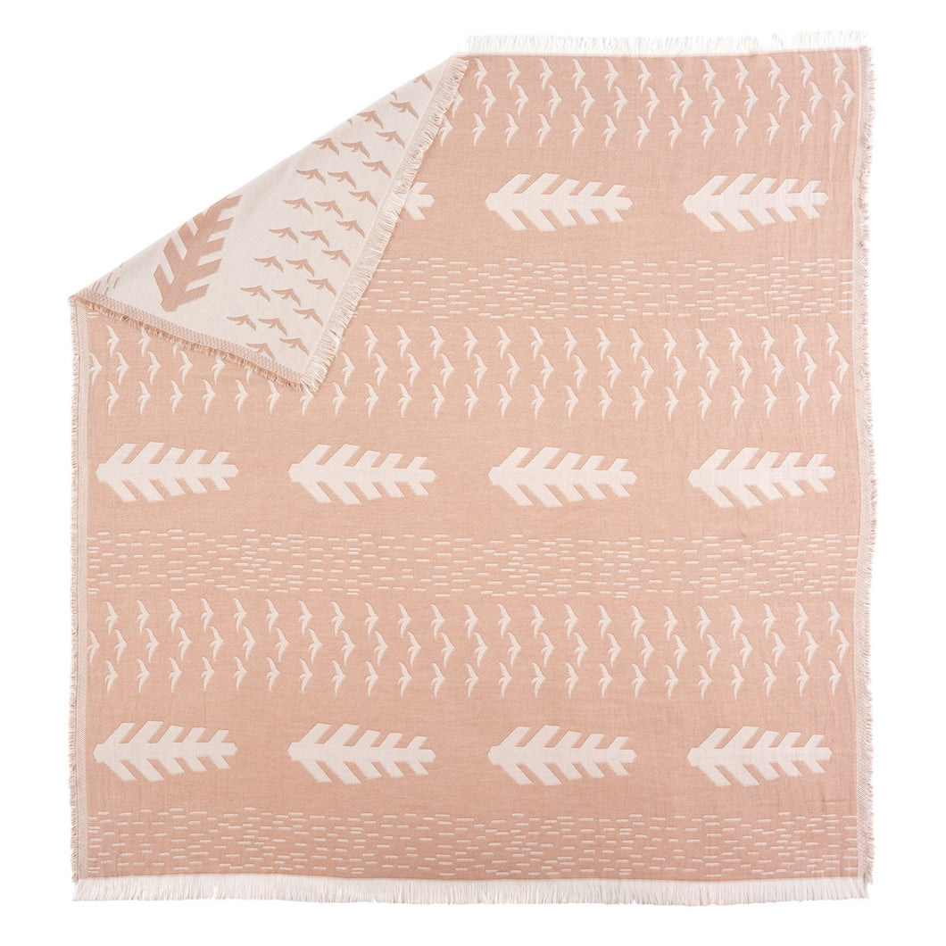 Leaf Folk Art Throw