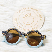 Load image into Gallery viewer, Leopard Print Round Girls Sunglasses
