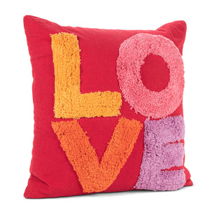LOVE Tufted Pillow - 18"Sq
