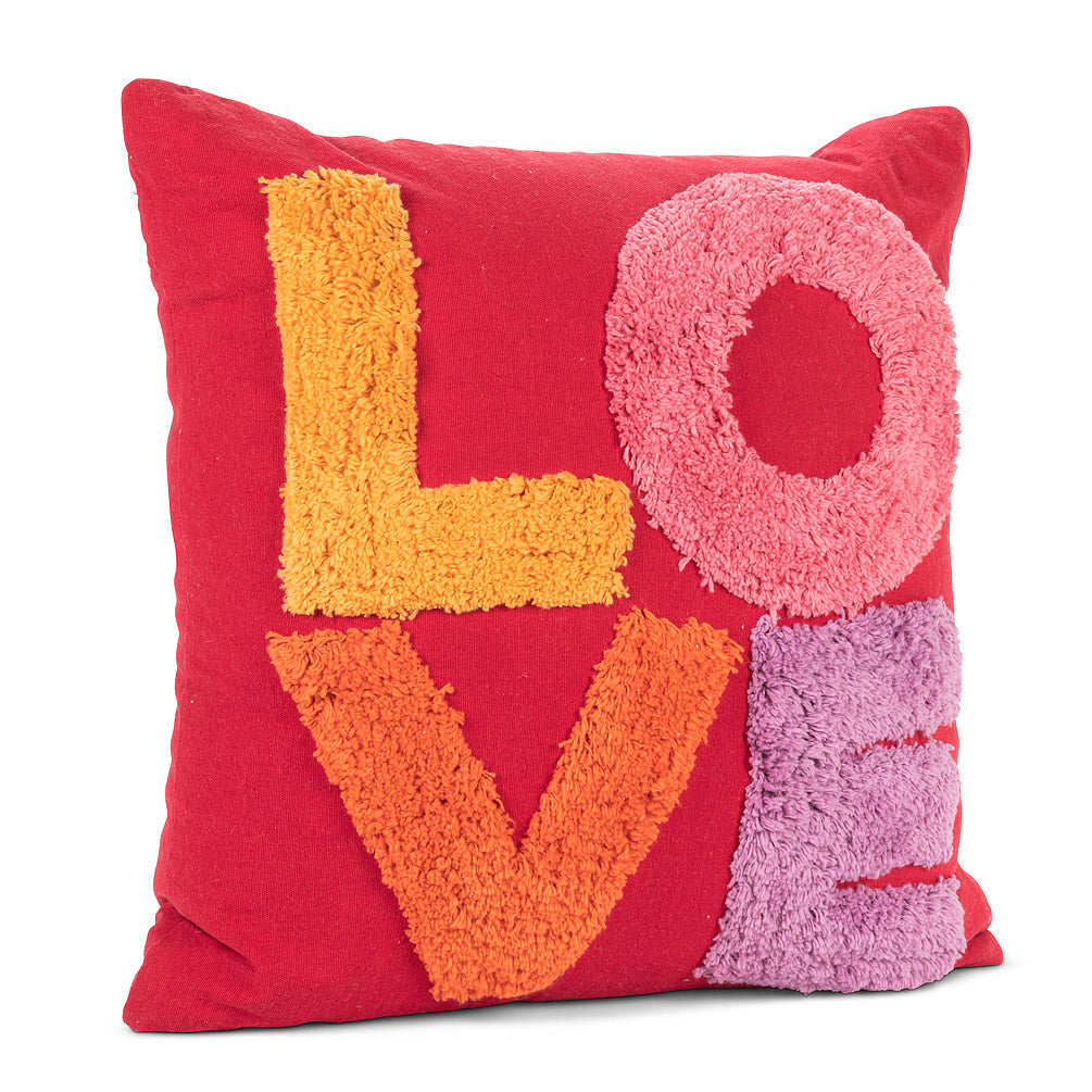 LOVE Tufted Pillow - 18