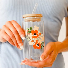 Load image into Gallery viewer, Floral Glass Drinkware
