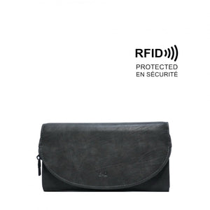 Gem Flap Long Wallet