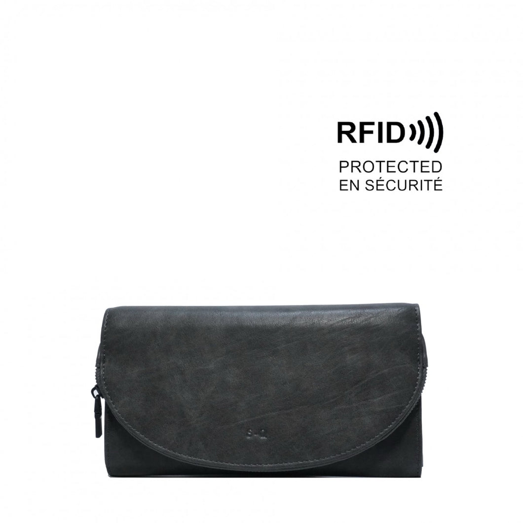 Gem Flap Long Wallet