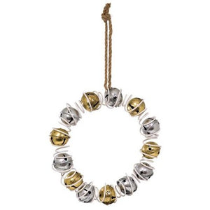 BOS Bell Wreath Gold & Silver