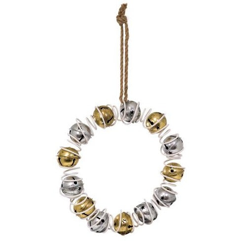 BOS Bell Wreath Gold & Silver