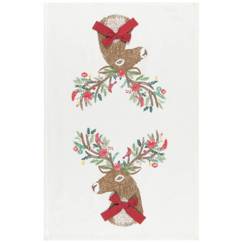 Dasher Deer Dish Towel