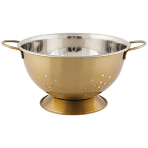 Steel Colander - Matte Gold